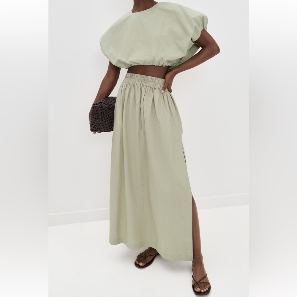 Mikoh Light Sage Delia Maxi Skirt